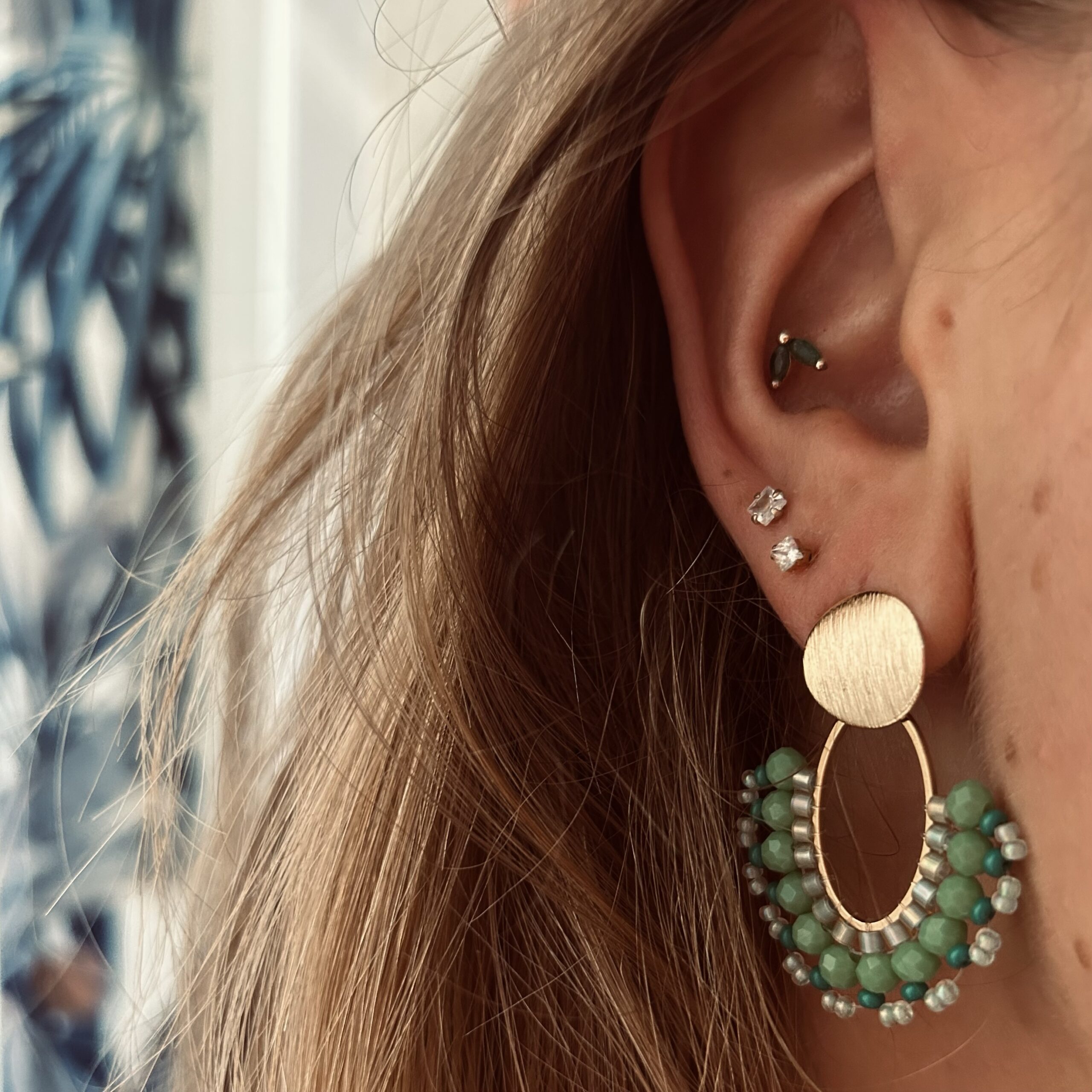 Statement Ohrringe grün – Bild 3