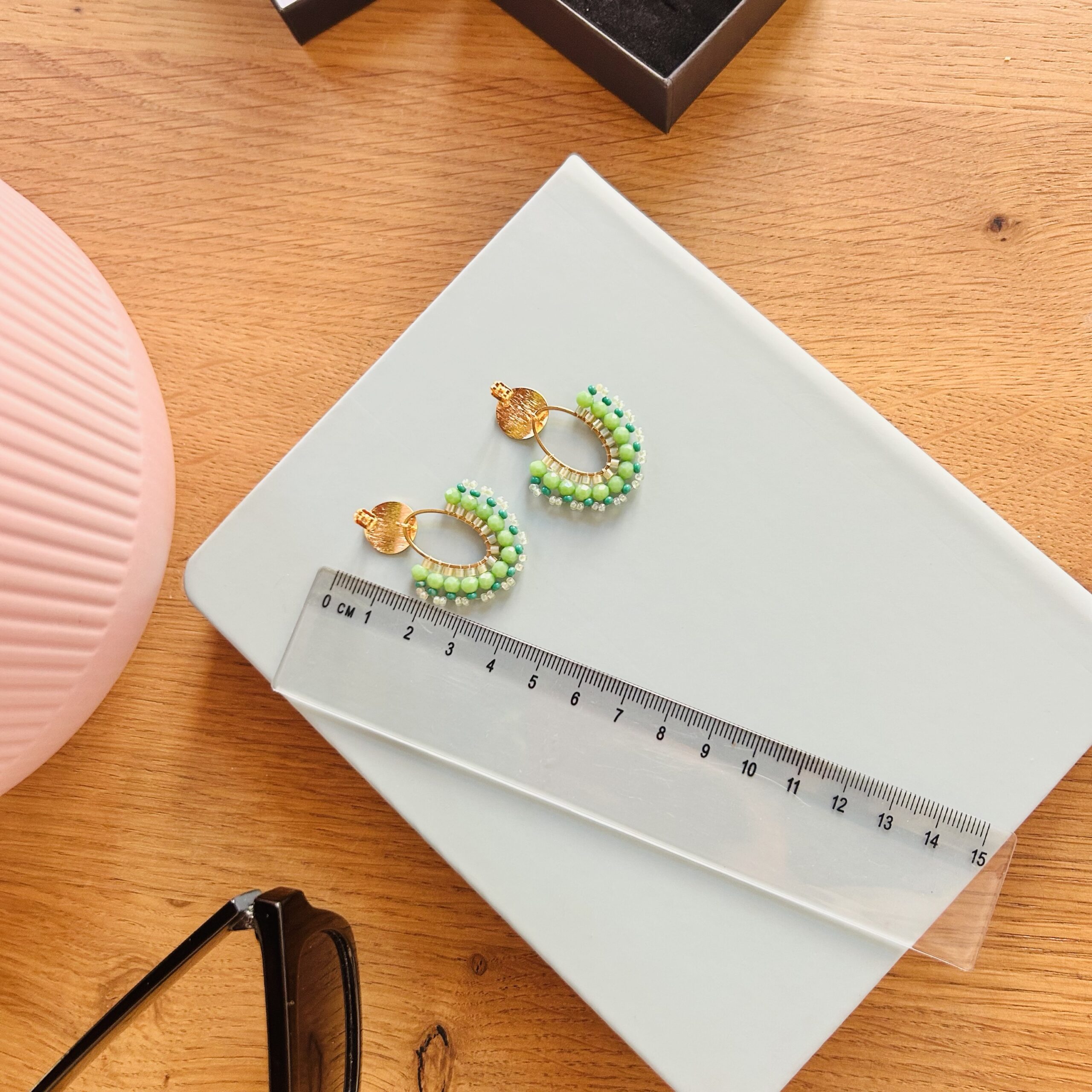 Statement Ohrringe grün – Bild 2