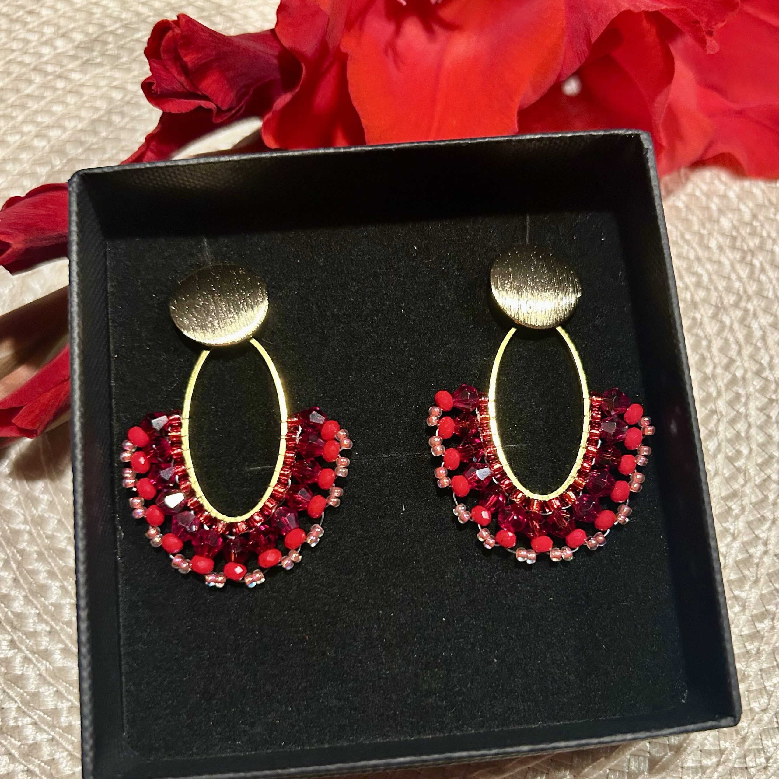 Statement Ohrringe rot – Bild 3