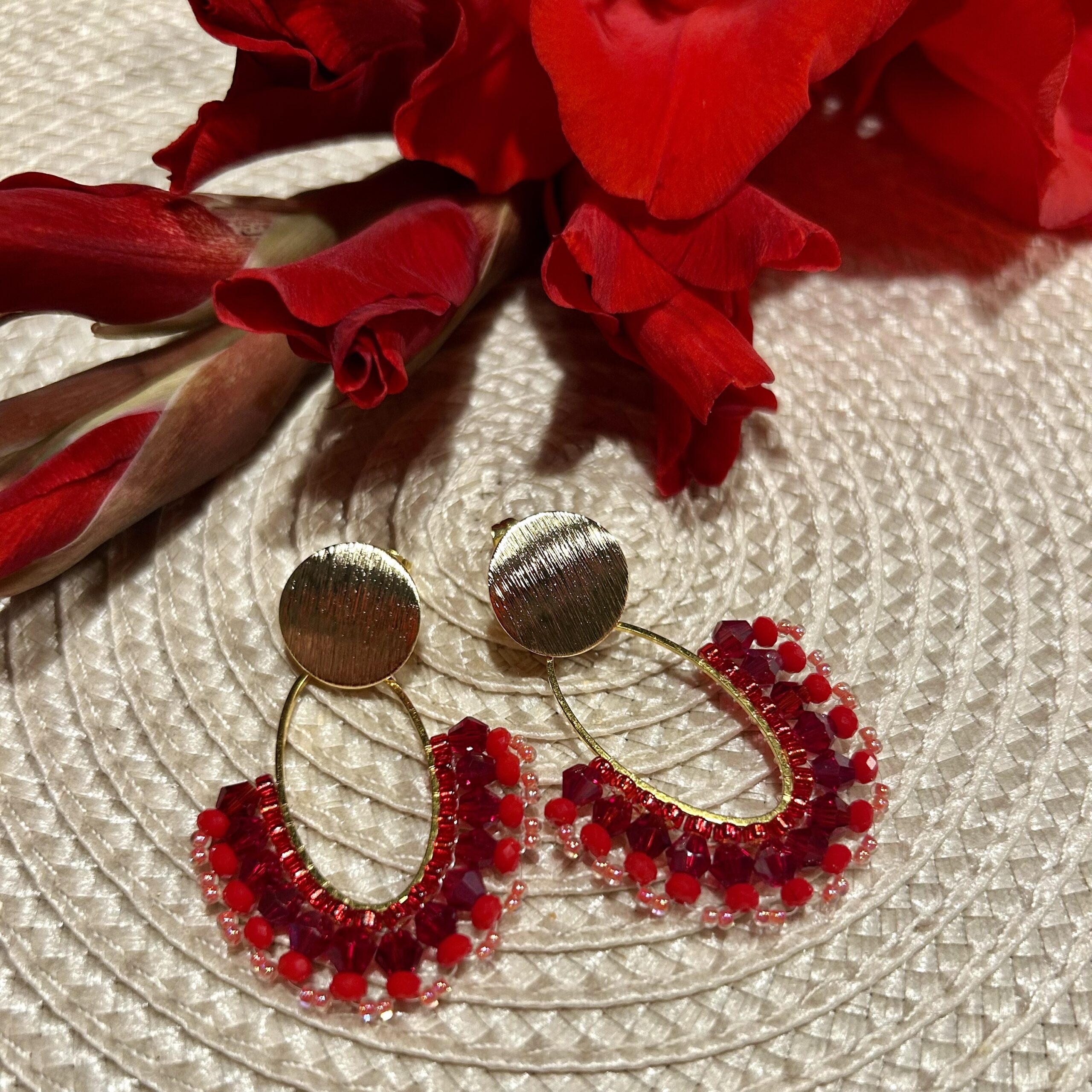 Statement Ohrringe rot – Bild 4