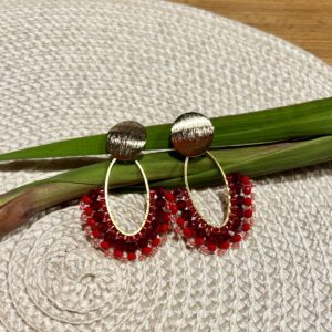 Statement Ohrringe rot