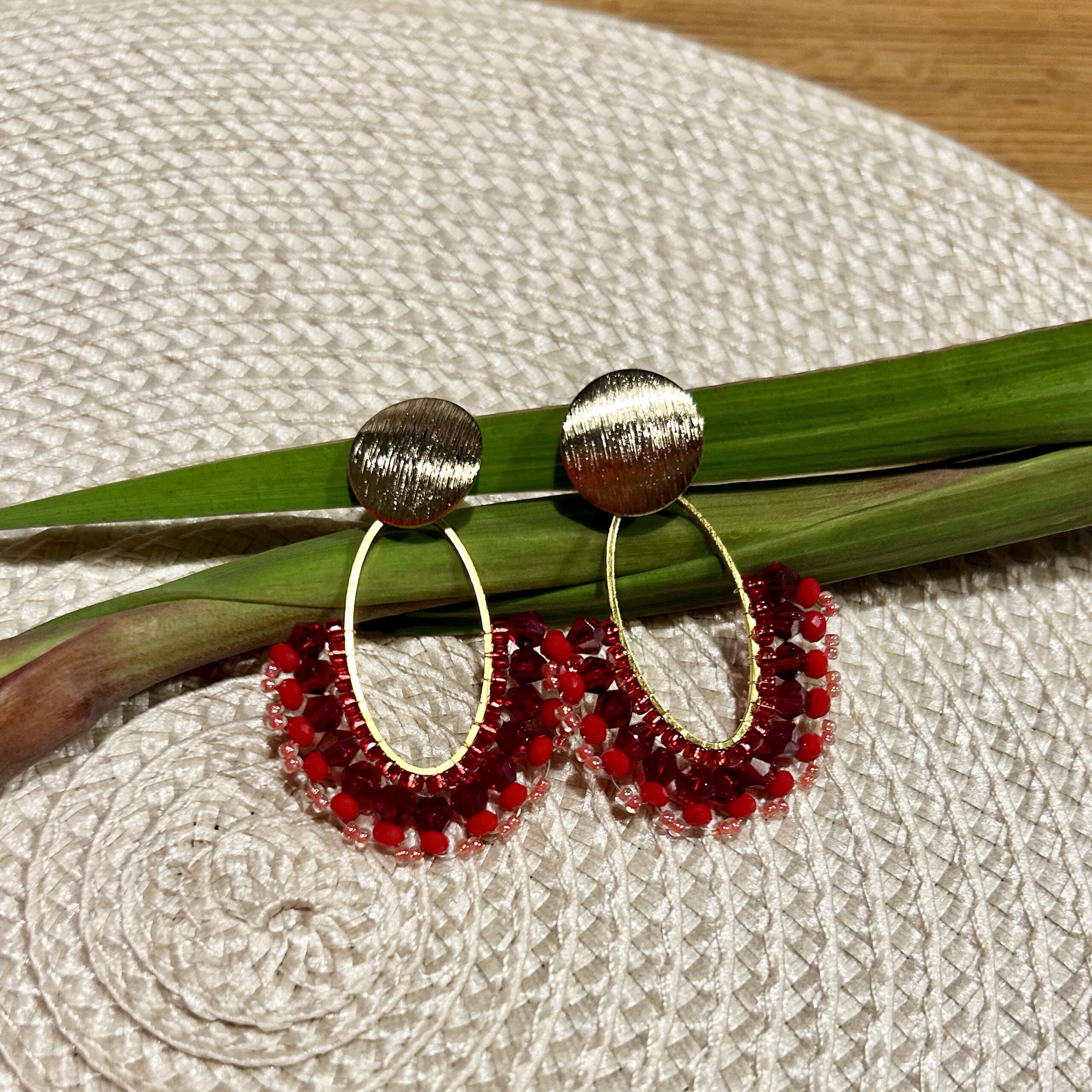 Statement Ohrringe rot