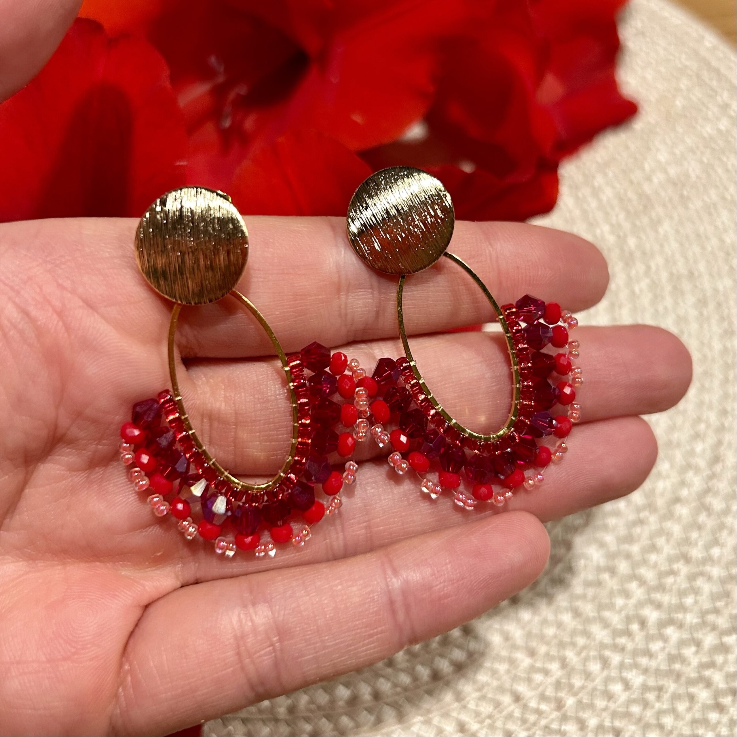 Statement Ohrringe rot – Bild 2